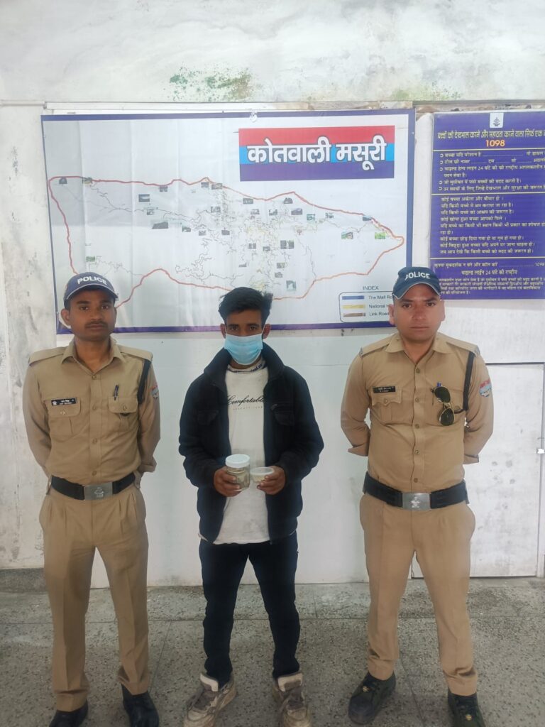 मसूरी पुलिस द्वारा चोरी की घटना को अंजाम देने वाले अभियुक्त को किया गया गिरफ्तार