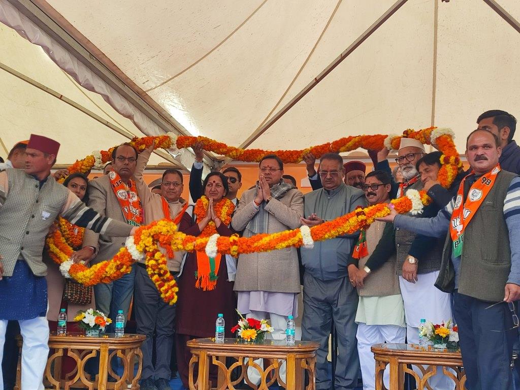 मसूरी के विकास के लिए नगर पालिका में भाजपा का बोर्ड बनना जरूरी- मुख्यमंत्री धामी
